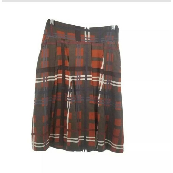 zara basic small plaid a line skirt - Picture 7 of 7